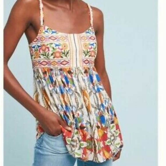 Anthropologie Tops - Colorful tank top blouse from Anthropolgie